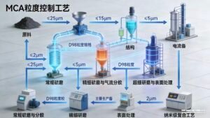 MCA粒度控制工艺流程